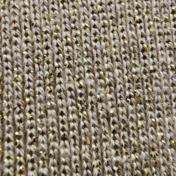 NWT'S CALVIN KLEIN Elegant Cream (SPARKLES) Open-Front Cardigan - Picture 2 of 7